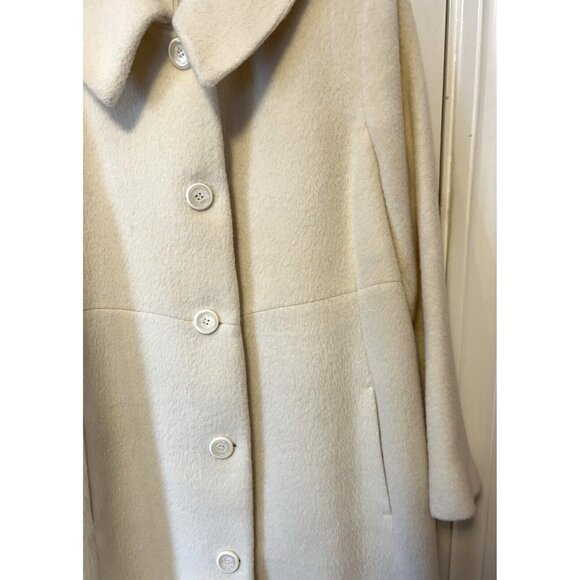 Harve Benard Cream Wool Coat - Picture 4 of 14